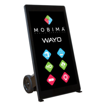 Ecran-totem Wayo HD sur batterie