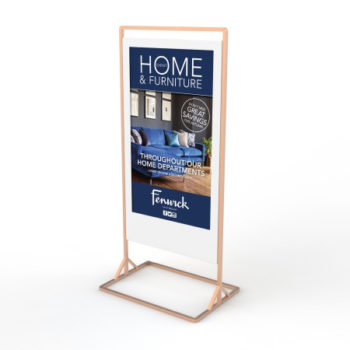 Totem digital recto/verso ultra slim 55’’